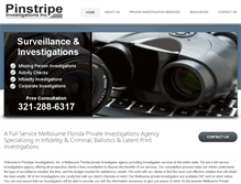 Tablet Screenshot of pinstripeinvestigations.com